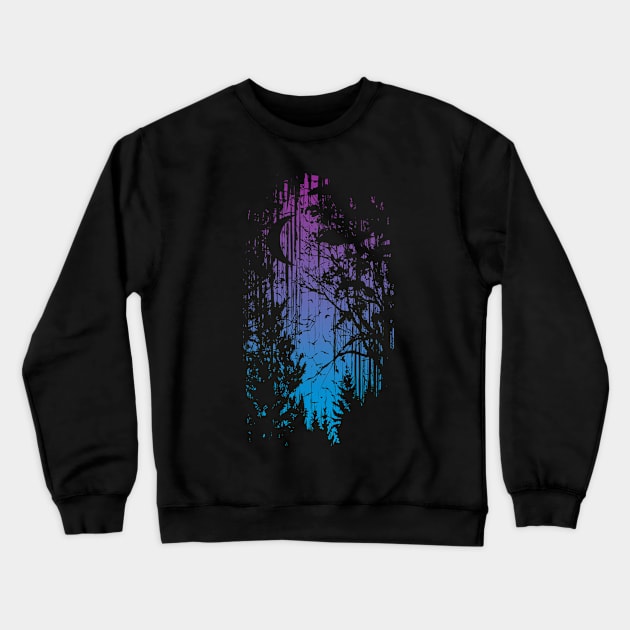 Technicolour Forest Crewneck Sweatshirt by Daletheskater